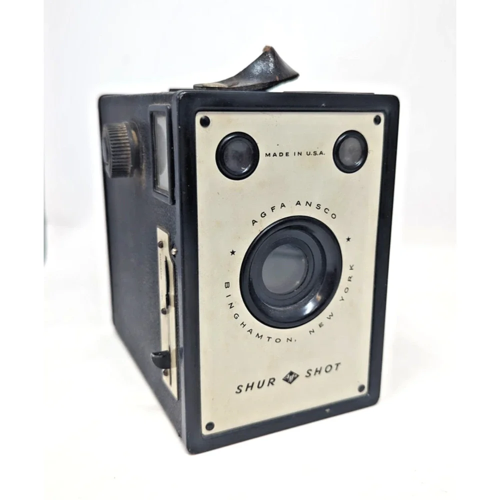 Vintage Agfa Ansco B-2 Shur Shot Box 50’s Camera Untested fast shipping